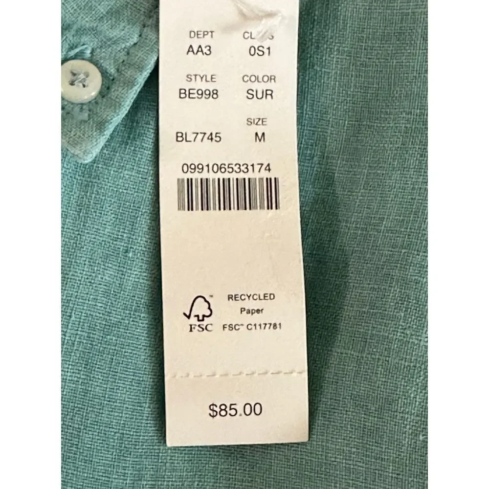 J.Crew Men's Button‎ Down Shirt Classic Fit Medium NWT